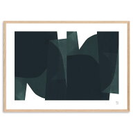 Poster & Frame アートポスター 50×70cm Green 北欧 インテリア おしゃれ 人気 アートプリント 高品質 …