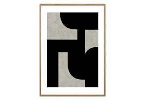 Poster & Frame A[g|X^[ 50×70cm Black Sculpture k CeA  lC A[gvg i TCY  Ǌ|  Q rO CO f}[N _ G  ۃA[g