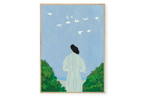 Poster & Frame A[g|X^[ 50×70cm Woman Standing k CeA  lC A[gvg i TCY  Ǌ|  Q rO CO f}[N _ G  ۃA[g 