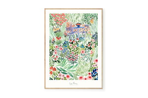 Poster & Frame A[g|X^[ A3 Garden k CeA  lC A[gvg i TCY  Ǌ|  Q rO CO f}[N _ G  ۃA[g 􉽊w 