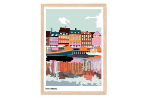 Poster & Frame A[g|X^[ A3 Nyhavn - Morgen k CeA  lC A[gvg i TCY  Ǌ|  Q rO CO f}[N _ G  ۃA[g 