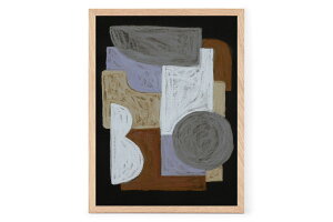 Poster & Frame A[g|X^[ 30×40cm Chalks and Shapes 5 k CeA  lC A[gvg i TCY  Ǌ|  Q rO CO f}[N _ G 