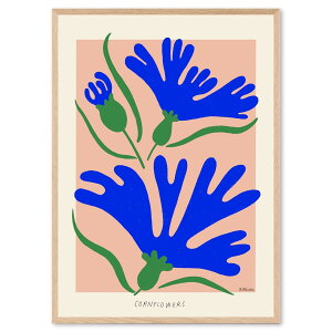 PSTR studio �A�[�g�|�X�^�[ 50×70cm Cornflowers �k���G�� �A�[�g�v�����g �|�X�^�[ �C���e���A ������� �I�V���� �I�����_ �l�C �������� �E�H�[���A�[�g �z�� �z�� �ǎ� ���m�N�� �r���e�[�W ���B