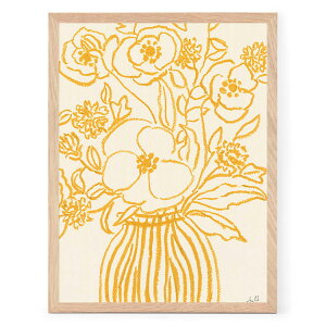 PSTR studio �A�[�g�|�X�^�[ 30×40cm Yellow Flowers I �k���G�� �A�[�g�v�����g �|�X�^�[ �C���e���A ������� �I�V���� �I�����_ �l�C �������� �E�H�[���A�[�g �z�� �z�� �ǎ� ���m�N�� �r���e�[�W 
