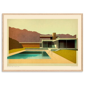 PSTR studio �A�[�g�|�X�^�[ 50×70cm Richard Neutra Kaufmann Desert House 1946 �k���G�� �A�[�g�v�����g �|�X�^�[ �C���e���A ������� �I�V���� �I�����_ �l�C �������� �E�H�[���A�[�g