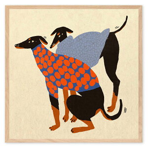 PSTR studio A[g|X^[ 50×50cm Autumn Doggos kG A[gvg |X^[ CeA  IV I_ lC  EH[A[g z z ǎ mN re[W 