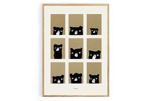 Ted & Tone ポスター/アートプリント 50×70cm Moods 【アート イラスト キッズ 子供 ポスター インテリア 北欧雑貨 ウォールアート 額縁 壁紙 おしゃれ 壁掛け 絵画 パネル モダン モノクロ モ