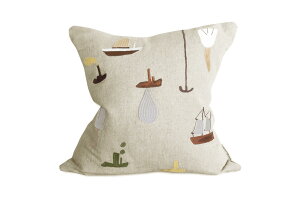 Fine Little Day �t�@�C�����g���f�C �N�b�V�����J�o�[ SAIL WITH ME 48×48cm �h�J ���l�� �R�b�g�� �� �� �\�t�@ ���J�o�[ ���b�g �D �����` �k���C���e���A �k���G�� ���r���O�G�� �k���f�U�C��