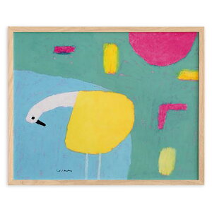 Fine Little Day ファインリトルデイ アートポスター 40×50cm A BIRD IN THE LAKE イラスト 抽象アート 壁掛け 壁紙 額縁 玄関 寝室 リビング 海外 絵画 北欧インテリア 北欧雑貨 リビング雑貨 北欧デザ