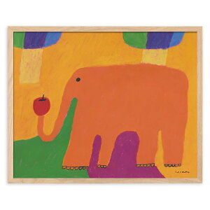 Fine Little Day ファインリトルデイ アートポスター 40×50cm ORANGE ELEPHANT イラスト 抽象アート 壁掛け 壁紙 額縁 玄関 寝室 リビング 海外 絵画 北欧インテリア 北欧雑貨 リビング雑貨 北欧デザイ