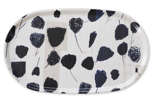 Fine Little Day ファインリトルデイ オーバル型トレイ BOUQUET 55×33cm お盆 トレー 木製トレイ 食卓トレイ サービングトレイ 楕円型 北欧インテリア 北欧雑貨 リビング雑貨 北欧デザイン ナチュラ