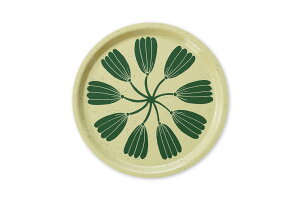 Fine Little Day ファインリトルデイ 丸型トレイ KRANS イエロー 直径31cm お盆 トレー 木製トレイ 食卓トレイ サービングトレイ 丸い 円型 北欧インテリア 北欧雑貨 リビング雑貨 北欧デザイン ナ