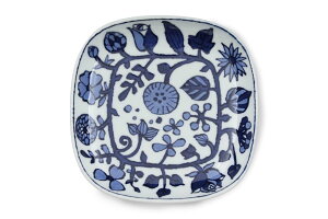 WAZAN フラワーパレードシリーズ プレート小 ホワイト 【和山 WASAN 波佐見焼 北欧 デザイン ノスタルジック 食器 おしゃれ インテリア セラミック シンプル 人気 おすすめ 日本製 お皿 中皿