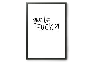 y݌ɌzyēׂȂzMy Deer Art Shop A[g|X^[ 50×70cm Que le fuck? kG A[gvg CeA I_  IV lC  mN re[W Be[