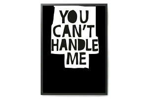 y݌ɌzyēׂȂzMy Deer Art Shop A[g|X^[ 50×70cm You canft handle me kG A[gvg CeA I_  IV lC  mN re[W