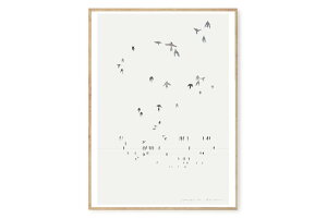 y݌ɌzyēׂȂzMy Deer Art Shop A[g|X^[ 50×70cm Swallows (Limited edition of 250) kG A[gvg CeA I_  IV lC  mN