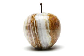 DETAIL　ディテール　Marble Apple　大理石のリンゴオブジェ/置物　Large サイズ　ストライプ　【北欧雑貨 インテリア 人気 おすすめ 大理石 マーブル おしゃれ モノトーン モノクロ シンプル モダン ナチュラル 置物 オブジェ デコレーション アートピース】