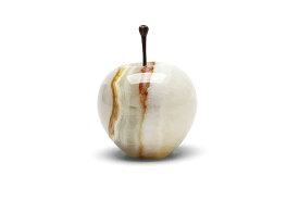 DETAIL　ディテール　Marble Apple　大理石のリンゴオブジェ/置物　Small サイズ　ストライプ　【北欧雑貨 インテリア 人気 おすすめ 大理石 マーブル おしゃれ モノトーン モノクロ シンプル モダン ナチュラル 置物 オブジェ デコレーション アートピース】