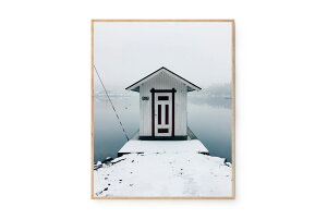 y݌ɌzyēׂȂzCoco Lapine Design@|X^[/A[gvg@40×50cm@Snowy HouseyA[g CXg CeA kG EH[A[g z ǎ  Ǌ| G pl _