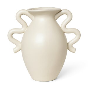 Ferm Living �t�@�[�����r���O �A�[�g�̂悤�ȃt�H������������ �k���f�U�C���̃t�����[�x�[�X Verso Table Vase ����27cm �e�[�u���x�[�X �X�g�[���E�F�A �N���[�� �C���e���A ���� �Ԋ� �ԕr �n��