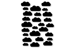 y݌ɌzyēׂȂz ferm LIVINGt@[rO@EH[XebJ[ Mini Clouds ubN 27ykG CeA A[g fR[V ǖ XebJ[ q LbY |X^