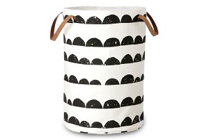 【在庫限り】【再入荷なし】 ferm LIVINGファームリビング オーガニックコットン100% ランドリーバスケット/かご 直径40×高さ60cm Half Moon【デンマークブランド 北欧雑貨 収納家具 片付け