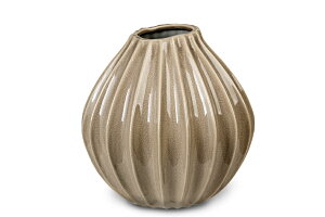 Broste Copenhagen ブロステコペンハーゲン フラワーベース Wide Vase Mサイズ 高さ25cm Rainy Day Grey 花瓶 プランター 観葉植物 一輪挿し 玄関 置き物 ブロスト デンマーク インテリア 北欧ブランド