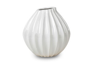 Broste Copenhagen ブロステコペンハーゲン フラワーベース Wide Vase Mサイズ 高さ25cm Ivory 花瓶 プランター 観葉植物 一輪挿し 玄関 置き物 ブロスト デンマーク インテリア 北欧ブランド モダン サ
