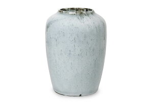 【在庫限り】【再入荷なし】Broste Copenhagen クレイ製の綺麗なライトブルーのフラワーベース CPH CURVE【北欧雑貨 インテリア デンマーク おしゃれ モノトーン モノクロ シンプル モダン ナチ