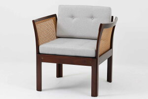 Illum Wikkelso(イルム・ヴィッケルソー) アームチェア Plexus マホガニー材 北欧家具ビンテージ【3人掛けソファ アンティーク 北欧インテリア デザイナー おしゃれ リビング】