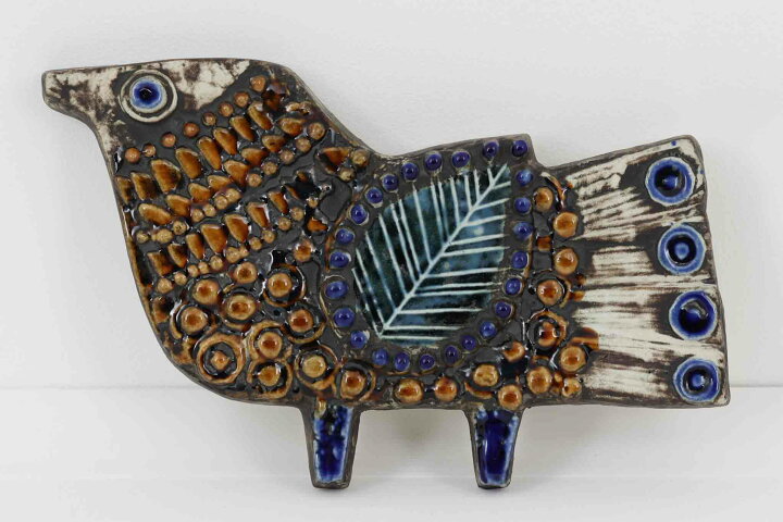 楽天市場】Lisa Larson リサ ラーソン 陶板 VAGGPLATTOR Fagel トリ  