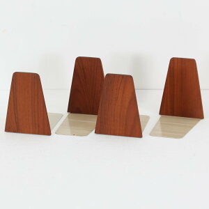 デンマーク製 北欧ビンテージ チーク材のブックエンド 4つセット 北欧 北欧インテリア 北欧家具 ハンス ウェグナー フィン ユール ヴィンテージ アンティーク ミッドセンチュリー 木製 無垢