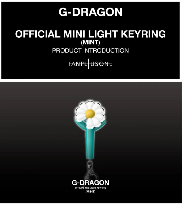 楽天市場】G-DRAGON OFFICIAL LIGHTSTICK MINI KEYRING｜ BLACK/ MINT 