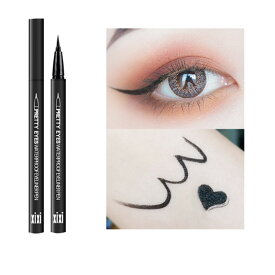 アイライナー ペンシルウォータープルーフ リキッド 極細 0.1mm長持ち 防水 防汗 速乾 ダブルエンド スムーズ描画落ちにくい 目元引き締め 目力アップ にじまない初心者向け リキッドペンシル 高校生 大学生