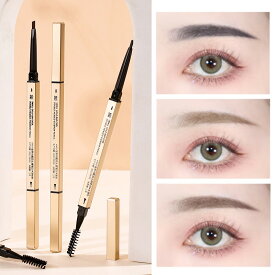 超極細アイブロウペンシル防水汗に崩さないのアイブロー 防水・落ちにくい アイブロウペンシル防水 落ちにくい 耐汗性 自然な仕上がり超細芯 ナチュラル発色 スクリューブラシ付き