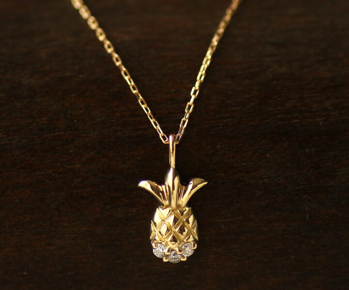 楽天市場】パイナップル ネックレス K18 18金 18k パイナップル 