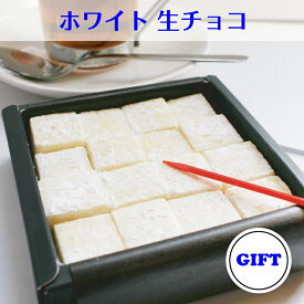 ＼母の日 プレゼント／ホワイト 生チョコレート ギフト向けパッケージ 16粒入り おしゃれ お取り寄せ 高級 スイーツ お菓子 洋菓子 食品 冷凍 グルメ プレゼント プチギフト 手土産 お試し 限定 詰め合わせ トリュフ gift white 季節限定