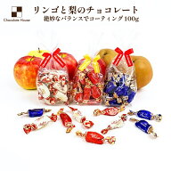 【5月末までの季節限定】チョコレート　リンゴ・りんごホワイト・洋梨 100g