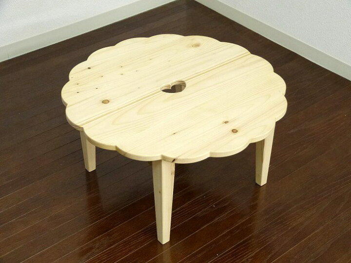 楽天市場】【ミニテーブル ハートのくりぬき】ちゃぶ台 折りたたみ  