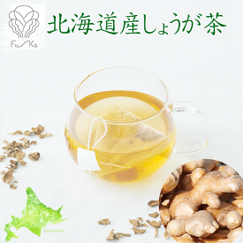 カフェインレス【hu-ka ふうか 北海道産野菜茶 しょうが茶】 野菜茶 健康茶 国産 日本製 お茶 ティーバッグ 生姜茶 ジンジャー茶 お試しパック やさい茶 健康茶 美容 ダイエット ノンカロリー ヘルシー ノンカフェイン 健康食品 無添加 添加物不使用 糖質ゼロ カロリーゼロ