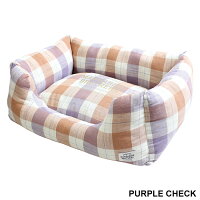 【犬ベッド】ペットベッドソファペットマット小型犬ペットソファカドラーチェック生地/MANDARINEBROTHERS.CUDDLERMサイズ
