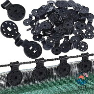 【全品2点で5%OFF】100 個入 クリップ 防鳥ネット 防虫ネット用クリップ 強力日除けシェード固定用クリッ…