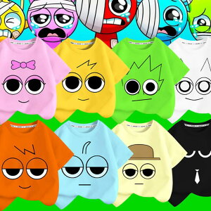 2025 �V�� 13�F Sprunki incredibox �X�v�����L�[ T-shirt �q�� ��l �t �� �g�b�v�X ���� �q���� �L�b�Y �a�����p�i �Ƒ����[ ���ӍՂ̓� �q���ւ̃M�t�g �X�}�X�M�t�g �n���E�B���N�� 100cm 110cm 120cm 130c