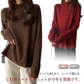 冬 レディース 秋 クルーネック セーター タートル 可愛い タートル 大きいサイズ 冬物 ハイネック ニット プルオーバー カットソー 長袖 秋物 春 SHOP DAN
