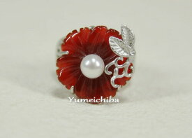 セール10%指輪No23メノウと真珠の指輪■yubiwa-23-s【ギフト】【お土産】
