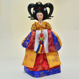 韓国人形・王妃　韓国伝統衣装の本格韓国人形■doll-t8-s【韓国】【人形】【王妃】
