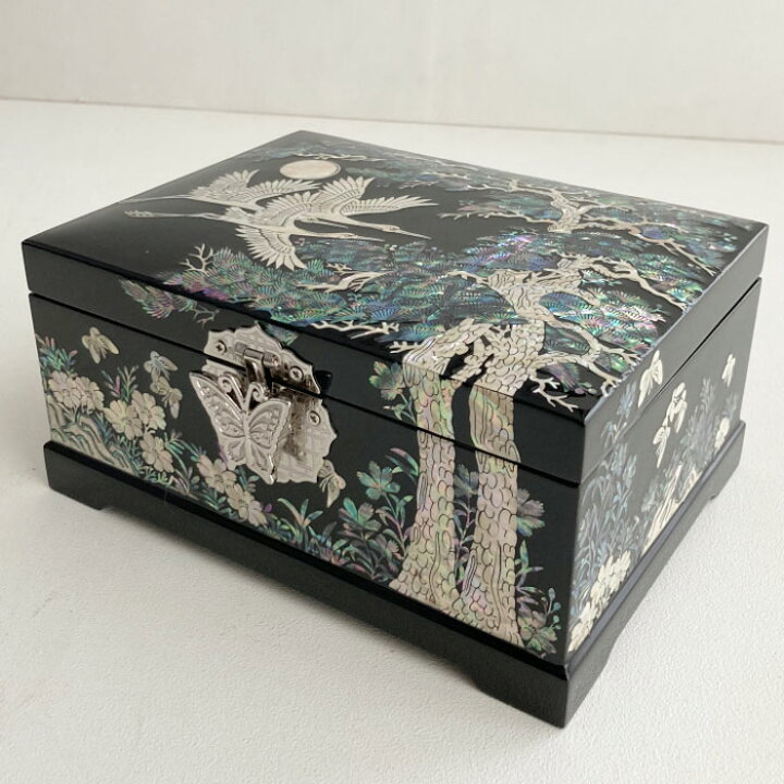 宝石箱】チェラブのレリーフのジュエリーボックス【シルバープレート 
