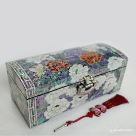 韓国螺鈿宝石箱牡丹と蝶■jewelrybox-drjb321-s【ギフト】