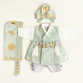 【レンタル】子供レンタルチョゴリ・男の子用No82身長57〜69cm前後 100号サイズ(目安年令100日)■f-ren-b82-100-s【男の子レンタル】【韓服】【パジチョゴリ】【レンタル】【グリーン】【ベビー】【100日 祝い】【ぺギルチャンチ】【子供服】