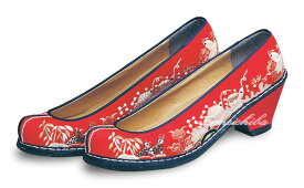 セール10%チマチョゴリの靴韓服靴 高級十長生刺繍コッシン 145赤■kotshin-11r-s